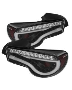 Spyder Scion FRS 12-14/Subaru BRZ 12-14 Light Bar LED Tail Lights Black ALT-YD-SFRS12-LBLED-BK - 5072009