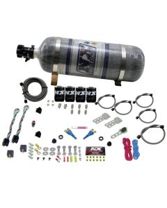 Nitrous Express GM EFI Dual Stage Nitrous Kit (50-150HP x 2) w/Composite Bottle - 20224-12