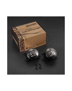 AlphaRex Universal Acura/Ford/Honda/Subaru/Nissan DoubleTap Dual Color LED Proj Fog Lights - Wt/Ambr - 210002