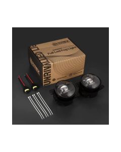 AlphaRex Universal Chrysler/Dodge/Hummer/Jeep DoubleTap Dual Color LED Proj Fog Lights - White/Amber - 210004