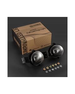 Alpharex 02-08 Dodge Ram 1500/03-09 Ram 2500/3500 DoubleTap Dual Color LED Proj Fog Lights - Wt/Ambr - 210005