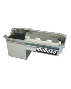 Moroso Pre-85 Chevrolet Small Block/Dart SHP Power Pouch Wet Sump 7qt 8.25in Steel Oil Pan - Black - 21017