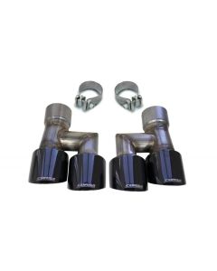 Corsa Performance Twin 4.0 Black PVD Pro-Series Tip Kit Ford Mustang No Valves 2018-2022- CORS-2103