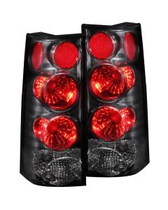 ANZO 2003-2015 Chevrolet Express Taillights Black - 211090