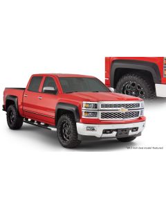 Bushwacker 15-18 Chevy Silverado 2500 HD Fleetside Extend-A-Fender Style Flares 4pc - Black - 40964-02