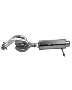 Gibson 04-07 Yamaha YXR66F Rhino 660 Base Single Exhaust - Stainless - 96002