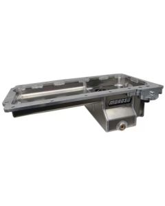 Moroso GM LS/Early F-Body (w/Spin-On Oil Filter Adapter) Road Race Wet Sump 7qt 6in Aluminum Oil Pan - 21152