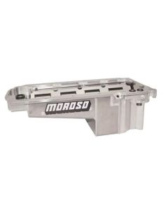 Moroso GM LT/16-Up COPO Camaro (w/Rear Sump) Drag Race Baffled Wet Sump 7qt 7.5in Aluminum Oil Pan - 21154