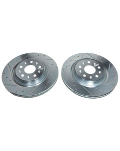 Power Stop 20-21 Chevrolet Corvette Rear Evolution Drilled & Slotted Rotor - Pair - AR82201XPR