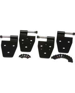 Kentrol 97-06 Jeep Wrangler TJ Door Hinge Set 4 Pieces - Powdercoat Black - 50525