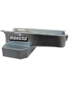 Moroso 86-Up Chevrolet Small Block (w/1 Pc Rear Main Seal) Wet Sump 7qt 7.5in Steel Oil Pan - Black - 21320