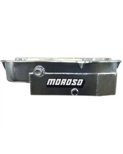 Moroso Pre-80 Chevrolet Small Block (w/1in Inspection Bung) Wet Sump 8qt 6.5in Steel Oil Pan - 21325