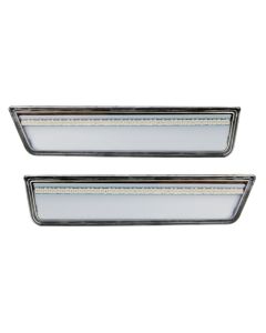 Oracle 11-14 Dodge Charger Concept Sidemarker Set (Rear Only) - Clear - No Paint - 9834-019