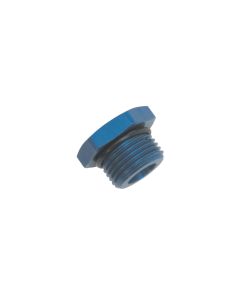 Russell Performance -10 AN Straight Thread Plug (Blue) - 660290