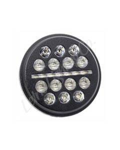 Letric Lighting 5.75? LED Black Buck-Shot Style mini-multi Headlight - LLC-LHC-5B