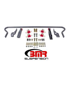 BMR 11-14 S197 Mustang Rear Hollow 25mm Adj. Sway Bar Kit w/ Bushings - Black Hammertone - SB042H