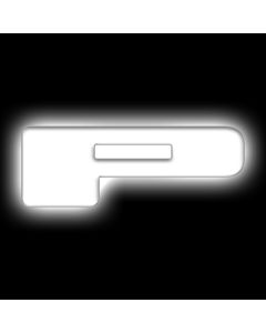 ORACLE Lighting Universal Illuminated LED Letter Badges - Matte Wht Surface Finish - P - 3140-P-001