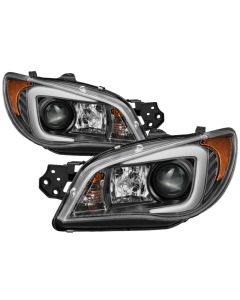 Spyder Subaru WRX 2006-2007 Projector Headlights - Halogen Only - Black PRO-YD-SWRX06-LBDRL-BK - 5083920