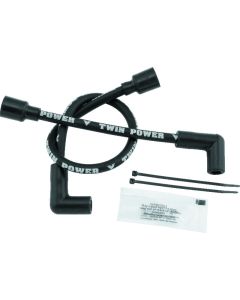 Twin Power 65-79 FL FX 89-99 Softail 91-98 Dyna 65-85 XL Black Ignition Wire Set - 110117