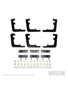 Westin 19 Ram 1500 Quad/Crew Cab (Ex. Classic) Premier Oval Nerf Step Bar Mount Kit - Black - 22-2245