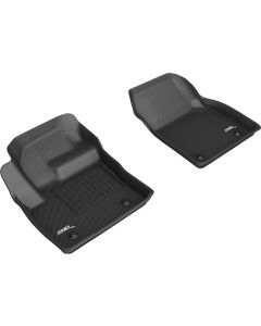 3D MAXpider 18-20 Jaguar E-Pace Kagu 1st Row Floormats - Black - L1JG01311509