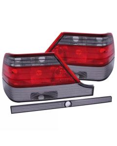 ANZO 1995-1999 Mercedes Benz S Class W140 Taillights Red/Smoke - 221154