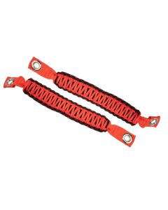 Fishbone Offroad 07-18 Wrangler JK A Pillar Sound Bar Red Paracord Grab Handles - FB55284