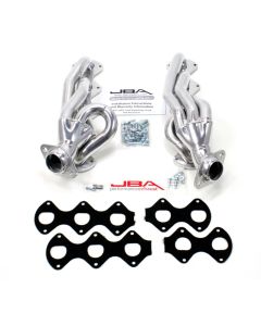 JBA 05-10 Ford F-Series 6.8L 3V V10 1-1/2in Primary Silver Ctd Cat4Ward Header - 1670SJS