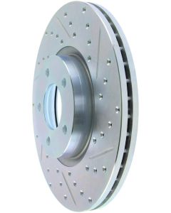 StopTech 07-13 Mazdaspeed3 Sport Slotted & Drilled Front Right Rotor - 227.45078R