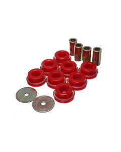 Energy Suspension 2015 Ford Mustang (Exc Cobra) Red Subframe Bushing Set - 4.4122R