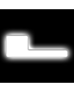 ORACLE Lighting Universal Illuminated LED Letter Badges - Matte Wht Surface Finish - L - 3140-L-001