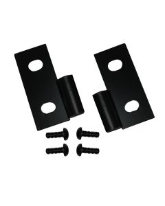 Rugged Ridge 76-06 Jeep CJ / Jeep Wrangler Black Lower Door Hinge Brackets - 11202.03