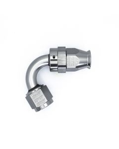 DeatschWerks 8AN Female Flare Swivel 120-degree Hose End - PTFE - 6-02-0875