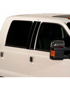 Putco 17-20 Ford SuperDuty - Crew Cab / SuperCab w/ Keypad Black Platinum Pillar Posts Classic - 402680BPFD