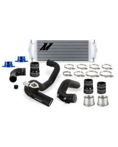 Mishimoto 2021+ Ford Bronco 2.3L Intercooler Kit - Black Pipes/Silver Core - MMINT-BR23-21KBSL