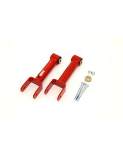 BMR 79-04 Fox Mustang Upper Control Arms Non-Adj. w/ Spherical Bearings - Red - UTCA013R