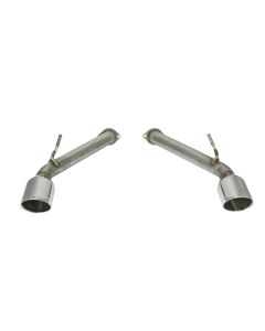 Remark 2017+ Infiniti Q60 Axle Back Exhaust w/Stainless Steel Double Wall Tip - RO-TSQ6-D