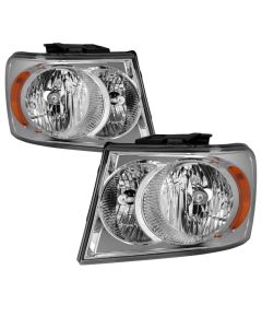xTune 07-09 Dodge Durango OEM Style Headlights - Chrome (HD-JH-DDU07-AM-C) - 9042584