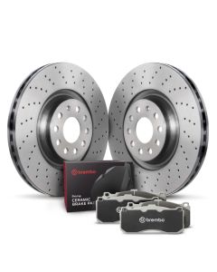 Brembo OE 12-13 Volkswagen Golf R/10-21 GTI Rear Disc Brake Kit - KTX0155