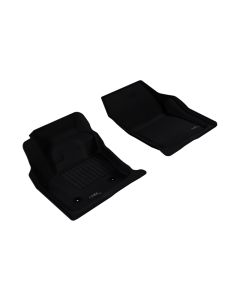 3D MAXpider 2013-2016 Ford/Lincoln Fusion/MKZ Kagu 1st Row Floormat - Black - L1FR06011509