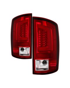 Spyder 03-06 Dodge Ram 2500/3500 V3 Light Bar LED Tail Light - Red Clear (ALT-YD-DRAM02V3-LBLED-RC) - 5084132