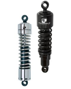 Progressive Harley 412 Series Shocks 12.5in - Black - 412-4076B