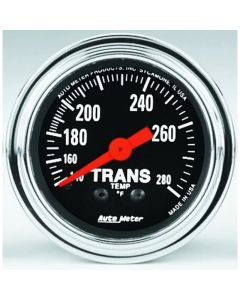 AutoMeter 2 Trans Temp Gauge 140-280°F Chrome