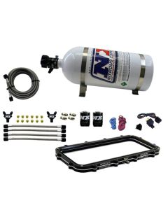 Nitrous Express Holley High Ram Plenum Nitrous Plate Kit w/15lb Bottle - 20940-15