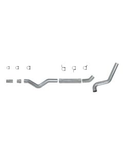 Diamond Eye KIT 5in CB MFLR RPLCMENT PIPE SGL AL: 2006-2007.5 CHEVY 6.6L 2500/3500 - K5126A-RP