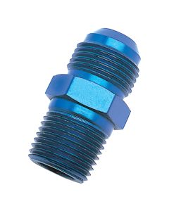 Russell Performance -6 AN to 1/2in NPT Straight Flare to Pipe (Blue) - 670150
