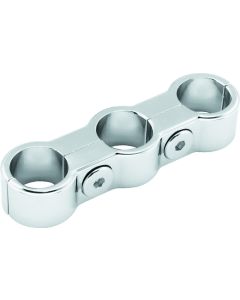Bikers Choice Chrome Plain Oil Hose Separator For 3 Hoses - 489605