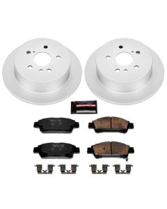 Power Stop 04-10 Toyota Sienna Rear Z17 Evolution Geomet Coated Brake Kit - CRK5498