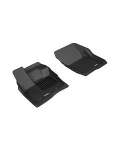 3D MAXpider 2017-2020 Ford/Lincoln Fusion/MKZ Kagu 1st Row Floormat - Black - L1FR10911509