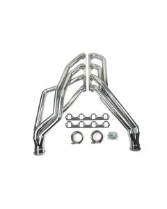 JBA 65-73 Ford Mustang 351W SBF 1-3/4in Primary Silver Ctd Long Tube Header - 6616SJS